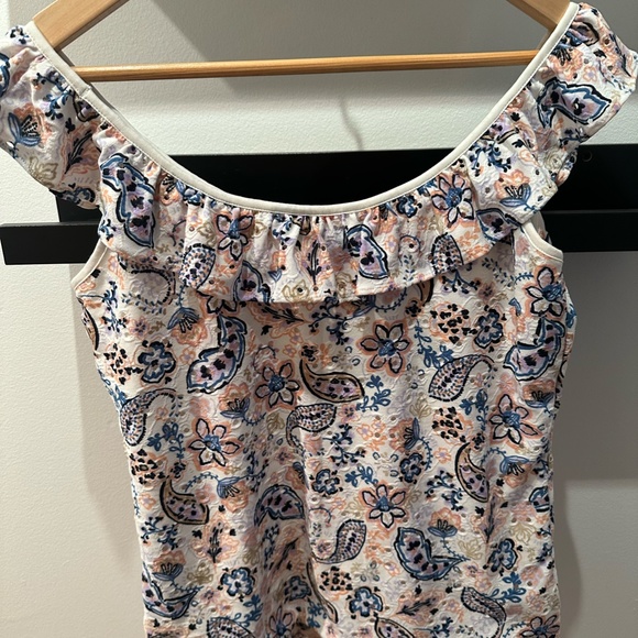 Floral Square Neck Top - Picture 4 of 5